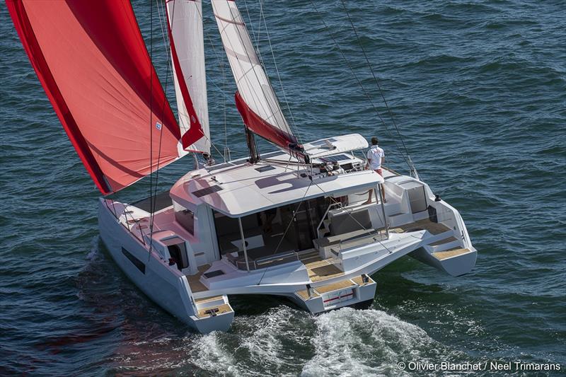 The new NEEL 47 trimaran has been awarded 2020 Multihull of the Year. © Kate Elkington