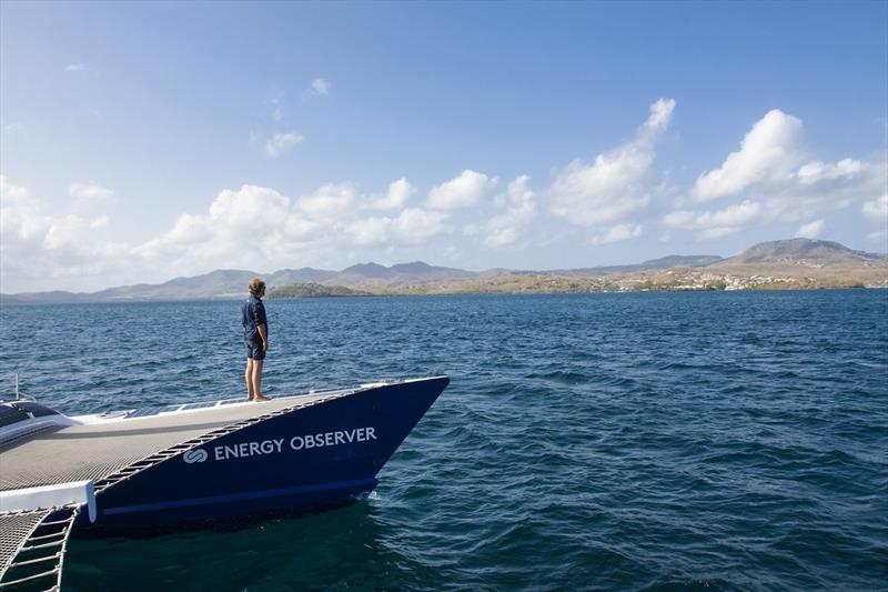 Energy Observer in the Islands of the Saintes in Guadeloupe photo copyright Francine Kreiss taken at  and featuring the Cruising Yacht class
