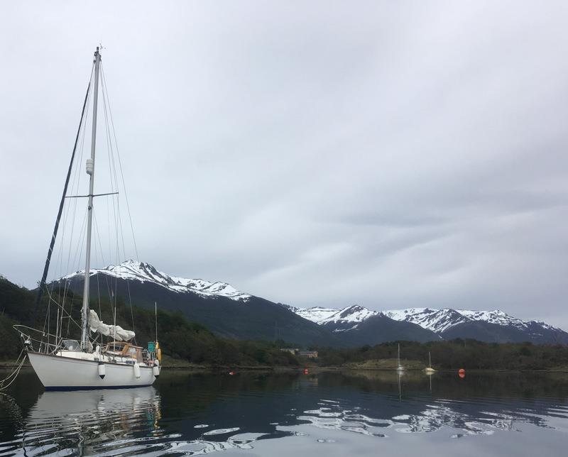 On a mooring in Puerto Williams, Chile photo copyright Dan Stroud taken at  and featuring the Cruising Yacht class