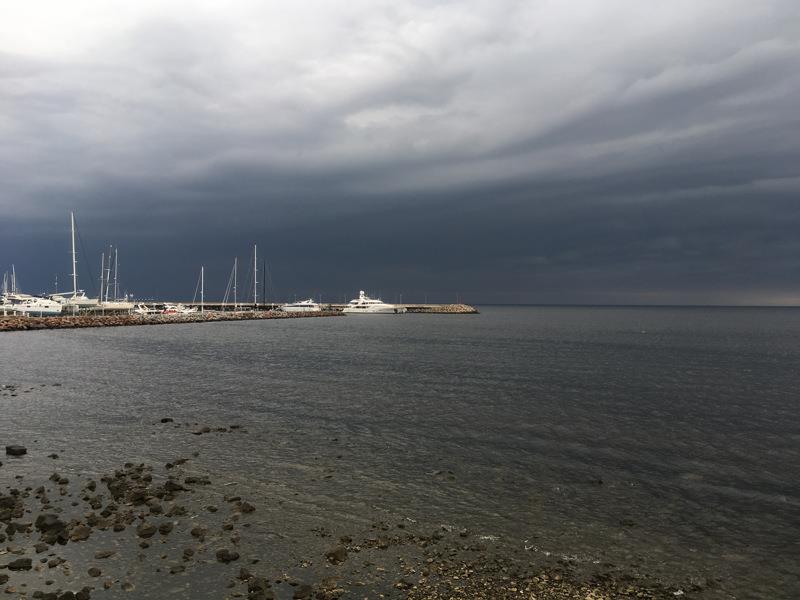 Dark skies off Uruguay photo copyright Dan Stroud taken at  and featuring the Cruising Yacht class