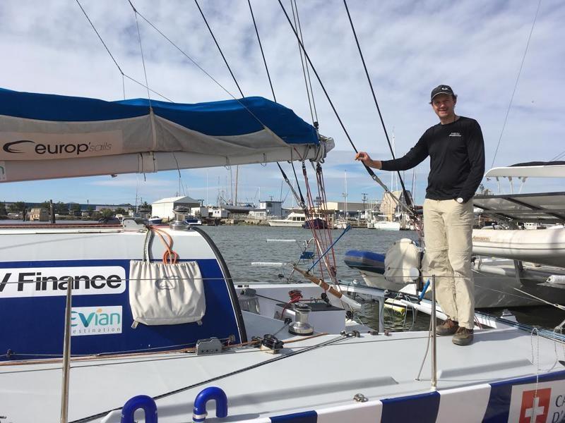 Philippe aboard Changabang photo copyright Jackie Philpott taken at  and featuring the Cruising Yacht class