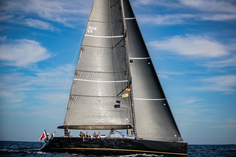 Marten 68 Cassiopeia 68 first boat to cross the line for the ARC Racing Division photo copyright James Mitchell taken at  and featuring the Cruising Yacht class