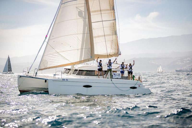 Fountaine Pajot Lipari 41 Elli Di (FRA) at the start photo copyright James Mitchell taken at  and featuring the Cruising Yacht class