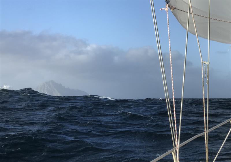 Cape Horn hoves into view off of Moli's port bow photo copyright Randall Reeves taken at New York Yacht Club and featuring the Cruising Yacht class