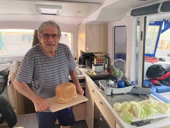 Jimmy Cornell baked bread photo copyright Jimmy Cornell taken at  and featuring the Cruising Yacht class