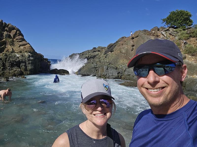 Kevin and Emily Hawkins enjoy a day at The Baths on Virgin Gorda. Kevin and Emily chartered a SO 440 but also own a 440, Nomad, which is a recent upgrade from their previous Jeanneau, a Sun Odyssey 349. Congrats!! photo copyright Jeanneau America taken at  and featuring the Cruising Yacht class