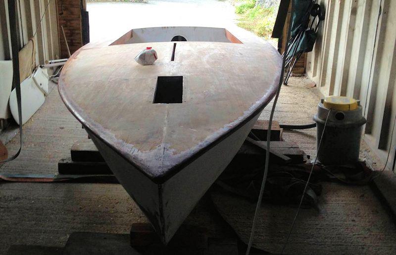 Restoration of OK dinghy K46 - step 1 photo copyright Rob Evans taken at  and featuring the Classic & Vintage Dinghy class