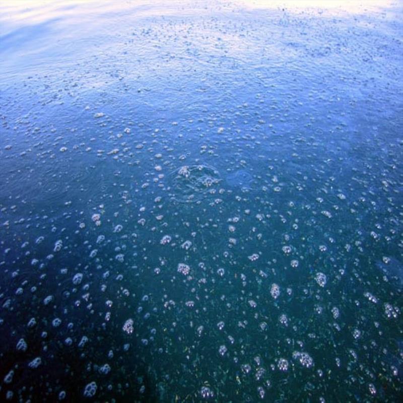 Oil and methane bubble to the ocean's surface from natural seeps of Coal Oil Point, California photo copyright Dave Valentine, University of California Santa Barbara taken at  and featuring the Environment class