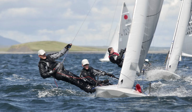 Noel Butler and Seamus Moore win the Irish Fireball nationals photo copyright Olivier Bauduin / Ob2 Photography taken at Mayo Sailing Club and featuring the Fireball class