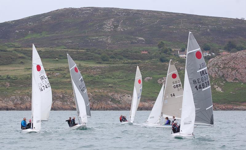 Pre-start at Red Rock during the Fireball Ulster Championships photo copyright Andy Johnston taken at Sutton Dinghy Club and featuring the Fireball class