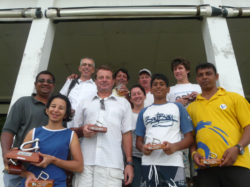 Prize winners from the GP14 Shackle Trophy at the Ceylon Motor Yacht Club photo copyright Steve Giffin taken at Ceylon Motor Yacht Club and featuring the GP14 class