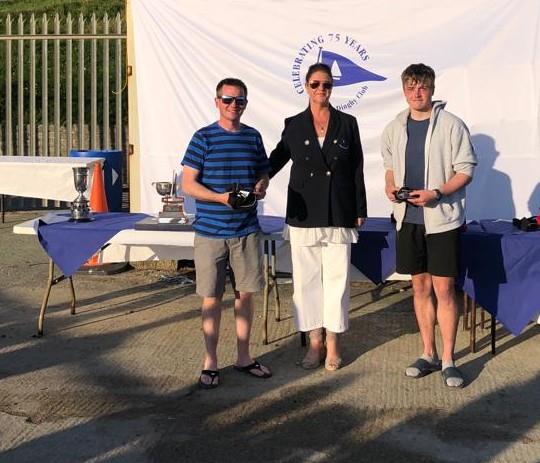 Ross Kearney & Daniel Nelson, winners of Race 8 in the GP14 Championship of Ireland at Sutton Dinghy Club photo copyright Louise Boyle, Charles Sargent & Andy Johnston  taken at Sutton Dinghy Club and featuring the GP14 class