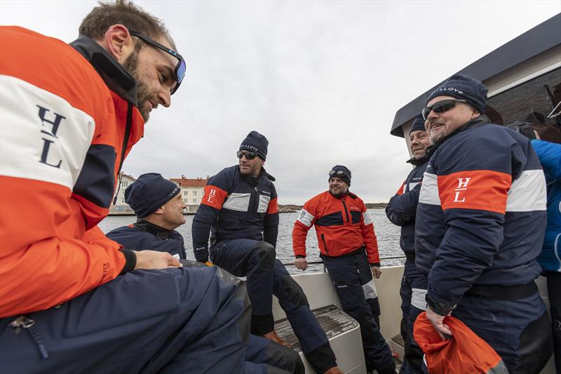 Ben Ainslie and Hans Eckerström chatting with the teams during the Henri-Lloyd Frostbite Challenge in Marstrand, Sweden photo copyright Dan Ljungsvik taken at Marstrands Segelsällskap and featuring the  class
