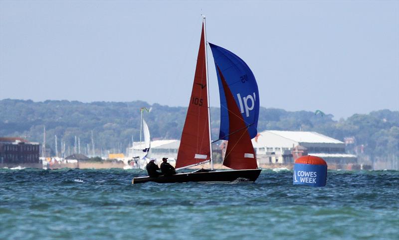 Nigel and Jack Grogan during the National Squib 50th Anniversary National Championship at Lendy Cowes Week 2018 photo copyright Mark Jardine taken at Cowes Combined Clubs and featuring the  class