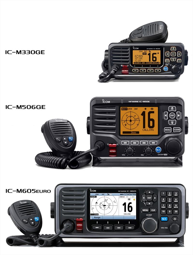 Icom's new marine fixed VHF/DSC radio range photo copyright Icom taken at  and featuring the  class