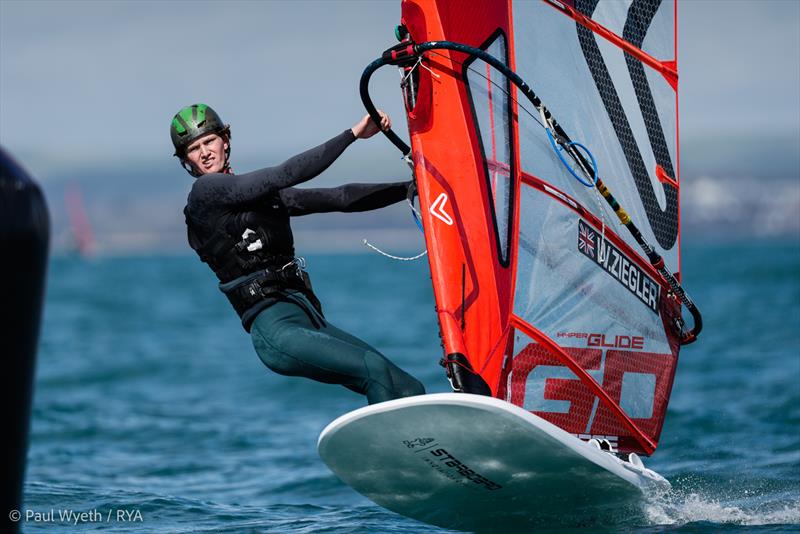 2024 RYA Youth National Championships - Will Ziegler, IQ Foil photo copyright Paul Wyeth / RYA taken at Weymouth & Portland Sailing Academy and featuring the iQFoil class