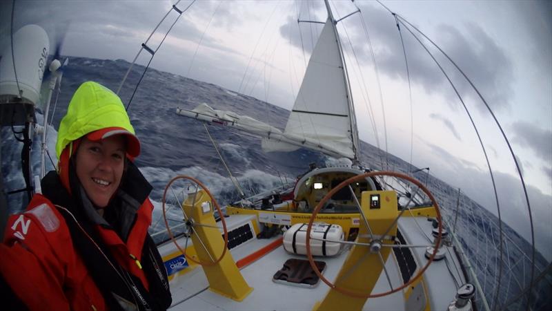 Lisa Blair in stormy conditions photo copyright Michelle Macready taken at  and featuring the IRC class
