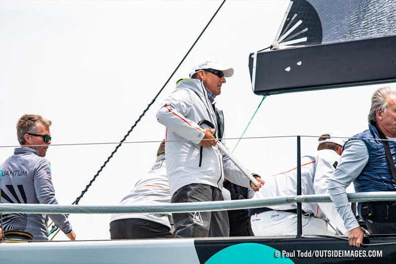 Doug Devos, on the helm, rounds the weather mark on his TP52 Windquest - Helly Hansen NOOD Regatta photo copyright Paul Todd / Outside Images taken at Chicago Yacht Club and featuring the IRC class