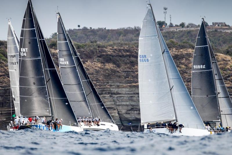 Fleets preparing for the starting sequence during the 2019 edition of Antigua Sailing Week photo copyright Paul Wyeth taken at Antigua Yacht Club and featuring the IRC class