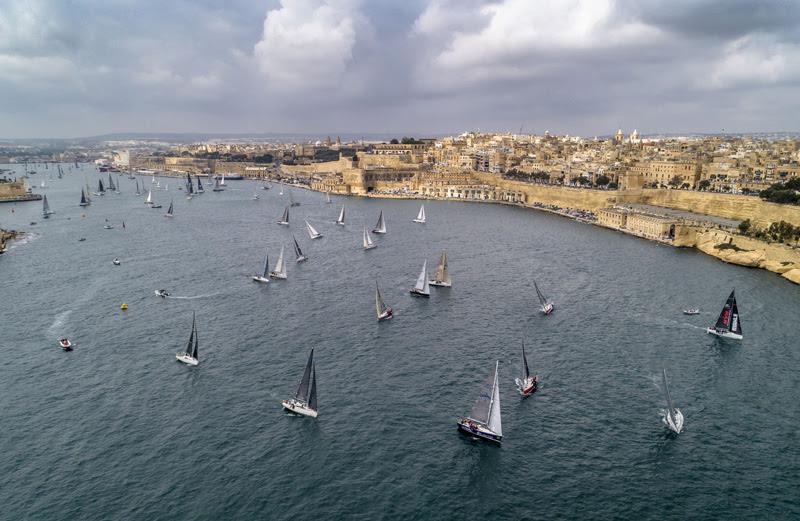 Rolex Middle Sea Race fleet photo copyright Rolex / Kurt Arrigo taken at Royal Malta Yacht Club and featuring the IRC class