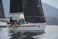 Hobart Combined Clubs Long Race Series Race 5: Intrigue's crew gets low to leeward to keep the boat moving in light winds © Colleen Darcey