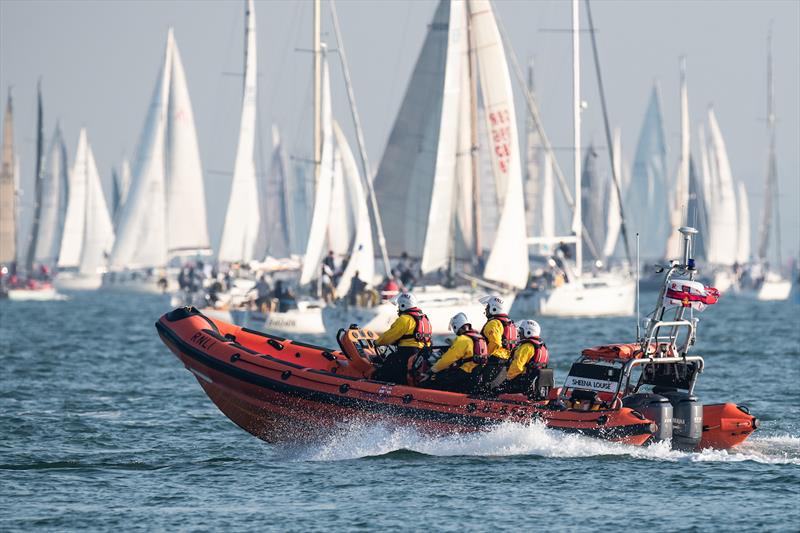 RNLI Cowes Lifeboat during the Round the Island Race - photo © Nick Edwards