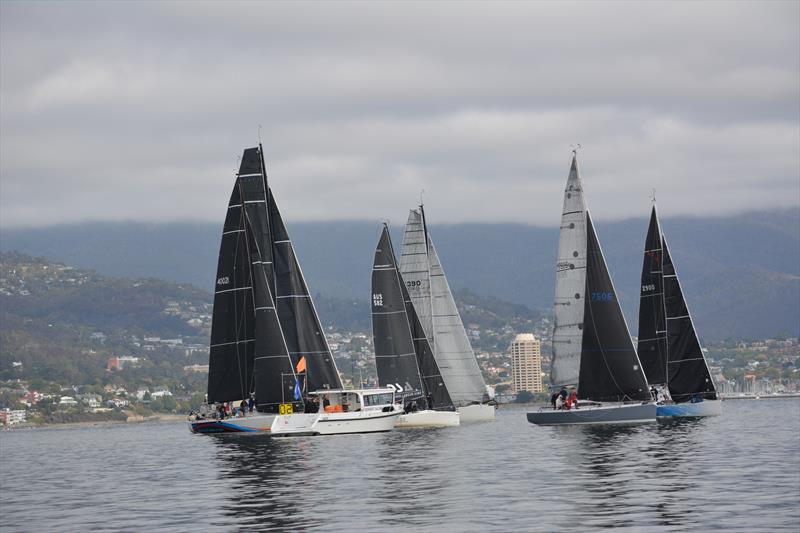 Hobart Combined Clubs Long Race Series Race 5: A light start to the final race photo copyright Colleen Darcey taken at Derwent Sailing Squadron and featuring the IRC class