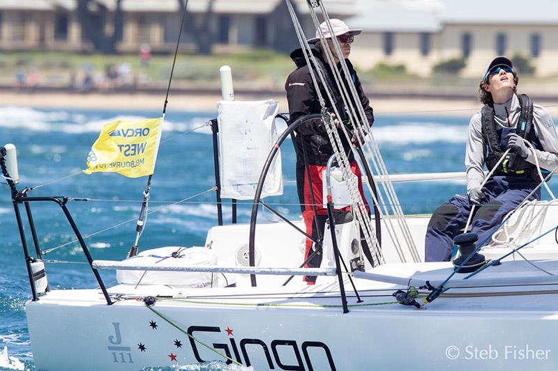 J/111 GINAN - Melbourne to Hobart Race! photo copyright Steb Fisher taken at Ocean Racing Club of Victoria and featuring the J111 class