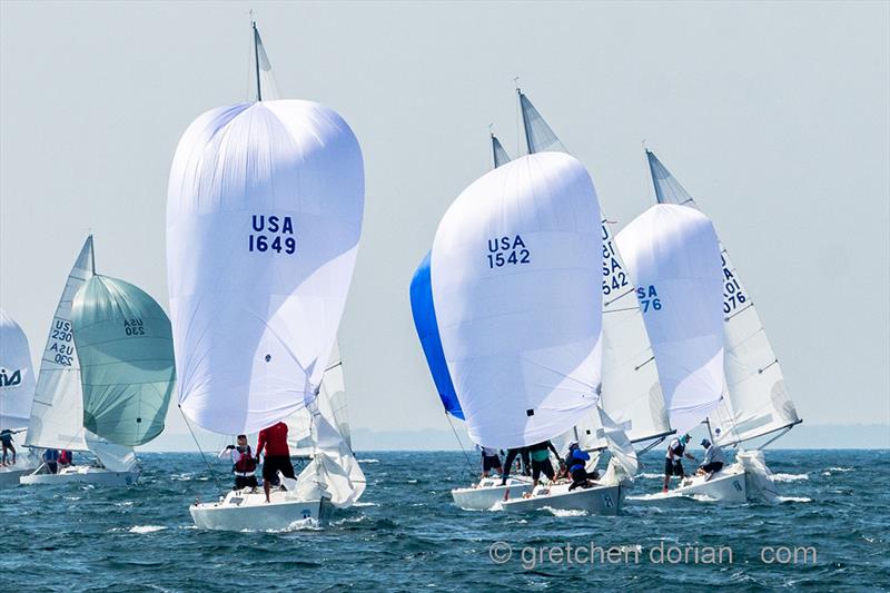 J/22 North American Championship final day photo copyright Gretchen Dorian taken at Tawas Bay Yacht Club and featuring the J/22 class
