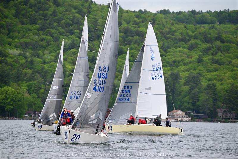 2023 J/24 US National Championship - Day 2 photo copyright USA J/24 Class Association taken at The Lake George Club and featuring the J/24 class