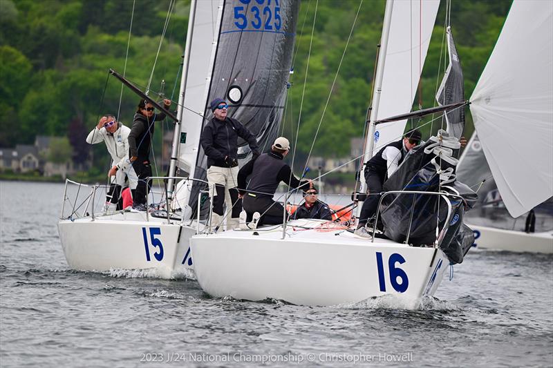 2023 J/24 US National Championship - Day 2 photo copyright USA J/24 Class Association taken at The Lake George Club and featuring the J/24 class