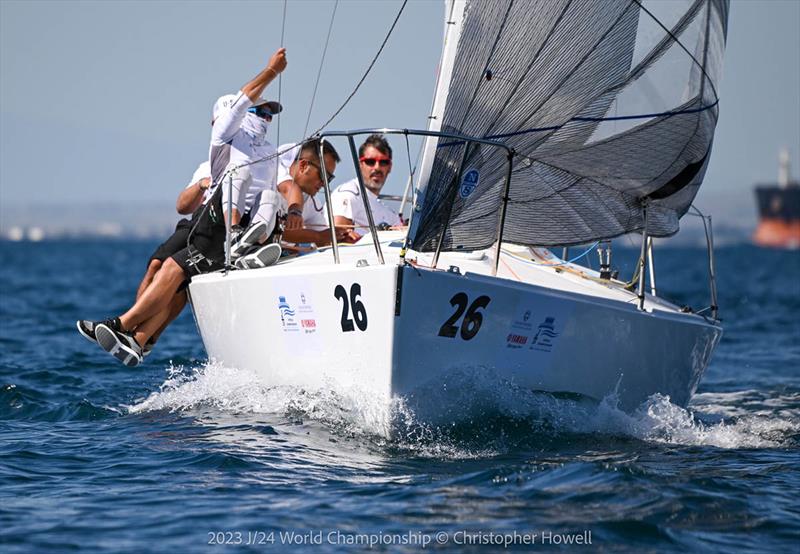 2023 J/24 World Championship photo copyright Christopher Howell taken at Nautical Club of Thessaloniki and featuring the J/24 class