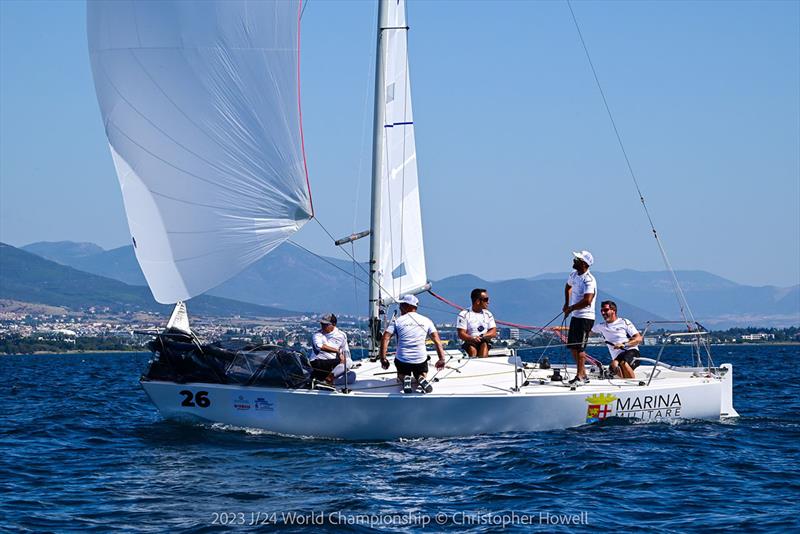 2023 J/24 World Championship - Day 2 photo copyright Christopher Howell taken at Nautical Club of Thessaloniki and featuring the J/24 class