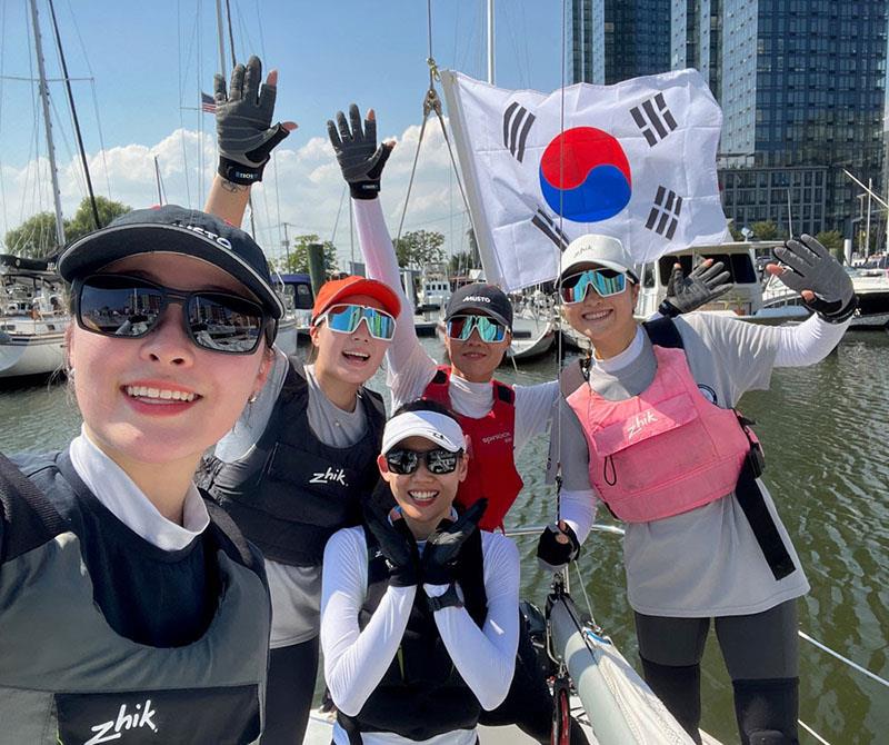 The team from South Korea had great energy and you could always count on them for big smiles and waves. They helped brighten all the races and social events. This was the first time a team from South Korea competed at our club photo copyright Manhattan Yacht Club taken at Manhattan Yacht Club and featuring the J/24 class