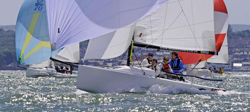 EUROSAF Youth Club Sailing European Championship photo copyright J Boats taken at Club Nautique de Versoix and featuring the J70 class