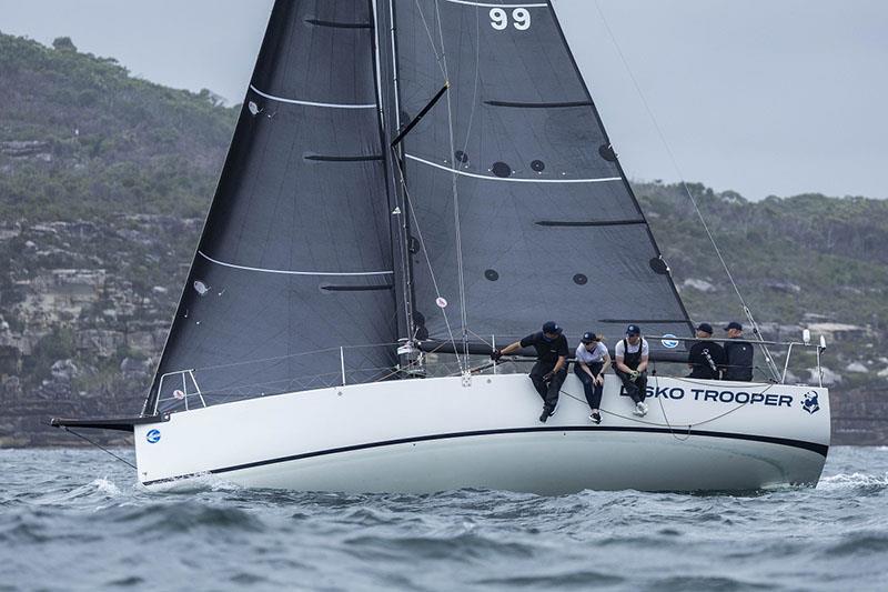 Disko Trooper Contender Sailcloth holds a small lead in the J99 Nationals - Nautilus Marine Insurance Sydney Harbour Regatta 2024 photo copyright Andrea Francolini taken at Middle Harbour Yacht Club and featuring the J/99 class