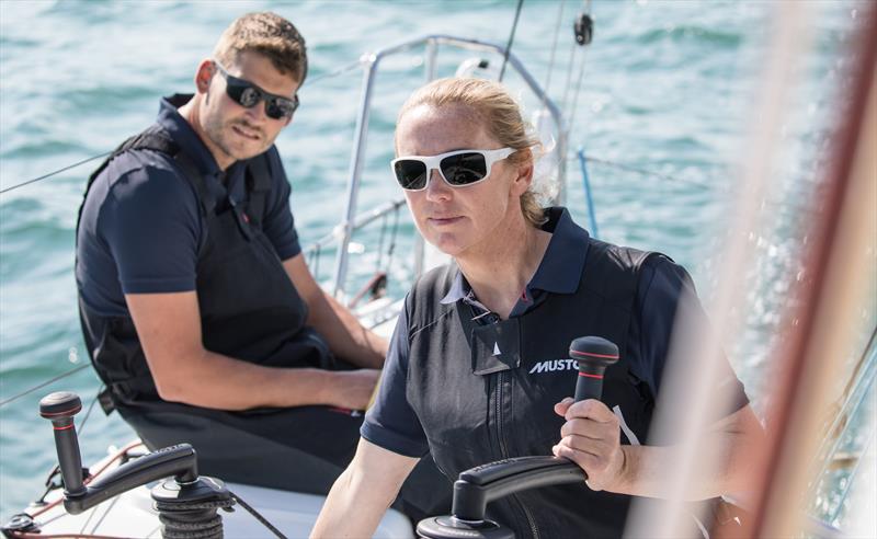 Double Olympic gold medalist Shirley Robertson and Volvo Ocean Race vetern Henry Bomby hope to represent the UK in the new Mixed Two Person Offshore Keelboat event at the Paris 2024 Olympics  - photo © Image courtesy of Tim Butt—www.vertigo-films.com
