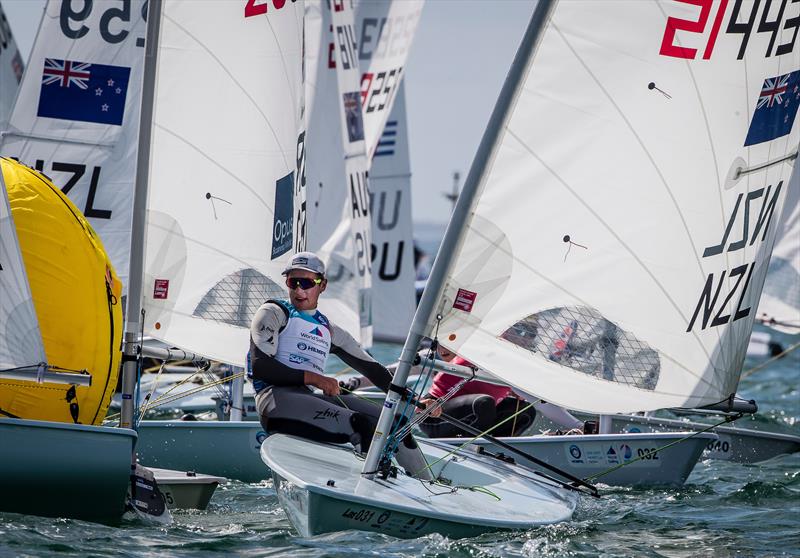 George Gautrey -(NZL) - Laser - Sailing World Cup Miami - February 2019 photo copyright Sailing Energy / World Sailing taken at Miami Yacht Club and featuring the ILCA 7 class