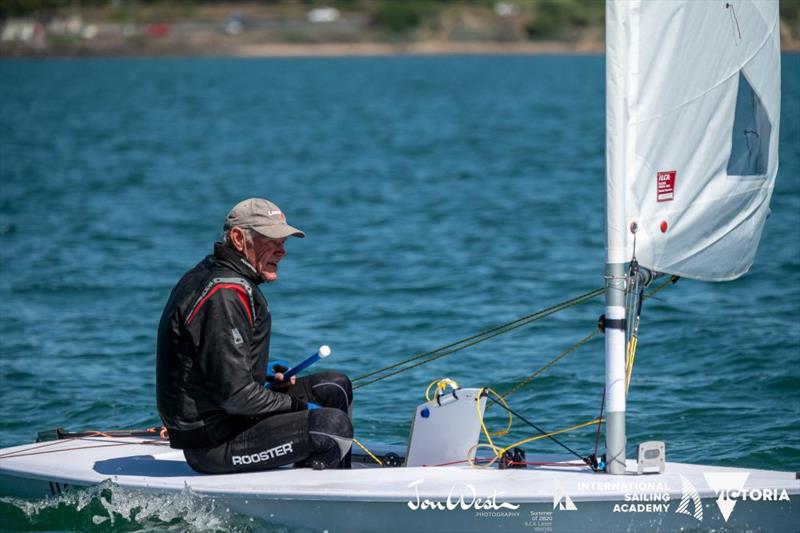 Kerry Waraker has won four World Masters Championships and is undefeated in the Legends fleet at this regatta - Oceania and Australian Laser Masters Championship photo copyright Jon West Photography taken at Royal Geelong Yacht Club and featuring the ILCA 7 class