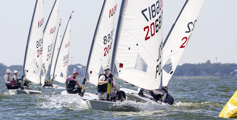 2022 ILCA 6 Women's & Men's World Championships at Kemah, Texas, USA day 4 photo copyright Helen Galli Photography / 2022ilca6.ilca-worlds.org/photos/  taken at Texas Corinthian Yacht Club and featuring the ILCA 6 class