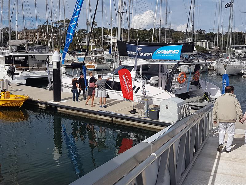 Multihull Central's Seawind 1190 - Club Marine Pittwater Sail Expo 2018 - photo © Peter Rendle