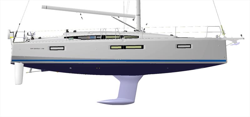 Profile of the new Sun Odyssey 410 photo copyright Jeanneau taken at  and featuring the Marine Industry class