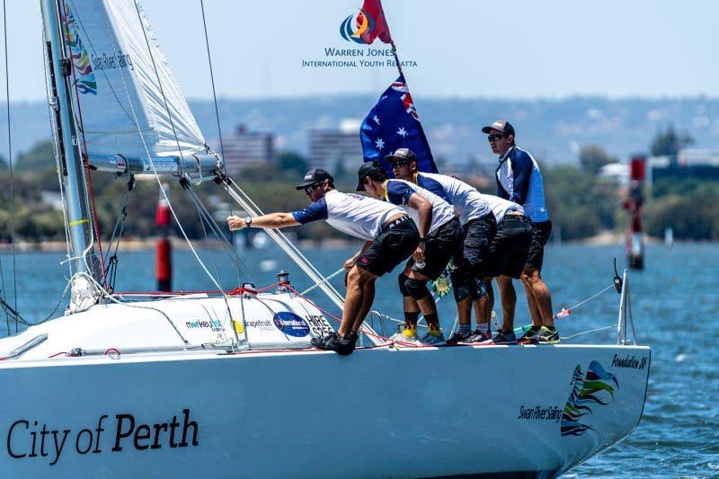 2020 Warren Jones International Youth Regatta photo copyright Drew Malcolm Photography taken at Royal Perth Yacht Club and featuring the Match Racing class