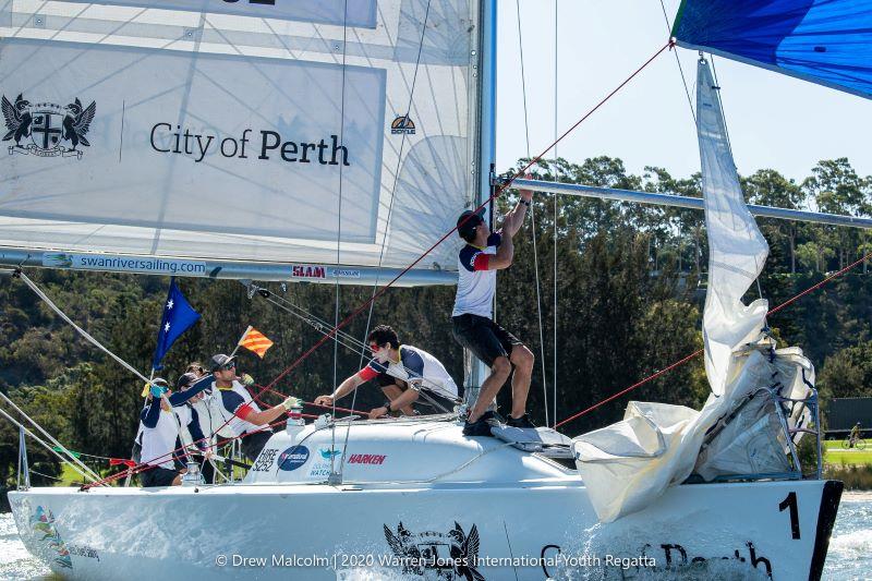 Final day - 2020 Warren Jones International Youth Regatta photo copyright Drew Malcolm taken at Royal Perth Yacht Club and featuring the Match Racing class
