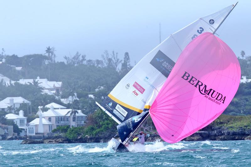 A return to October dates for the Bermuda Gold Cup could mean a return to gusty winds on Hamilton Harbour, as skipper Ian Williams and crew enjoyed in 2015 photo copyright Charles Anderson taken at Royal Bermuda Yacht Club and featuring the Match Racing class
