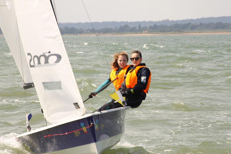 Franky and Harriet during the Minus 40 Match Racing photo copyright Stone Sailing Club taken at Stone Sailing Club and featuring the Match Racing class