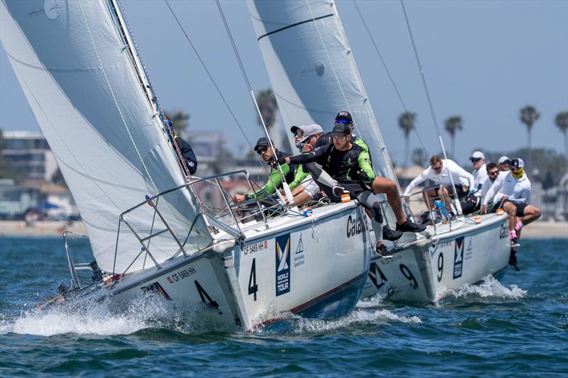 Poole and Williams head to head in the final of the 59th Congressional Cup - photo © Ian Roman / WMRT