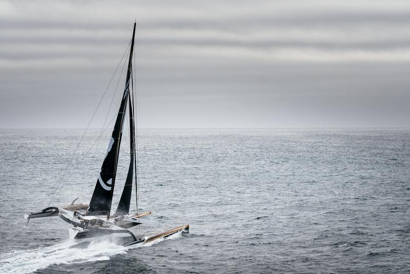 Spindrift 2 training ahead of their 2019 Jules Verne record attempt photo copyright Chris Schmid / Spindrift racing taken at  and featuring the Maxi class