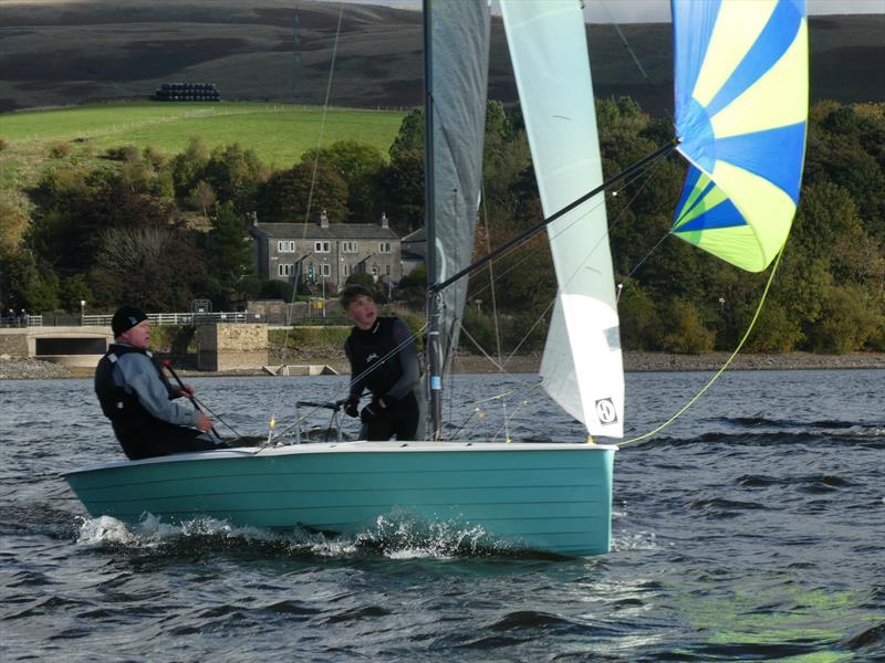 Merlin Rocket Felucca Trophy at Hollingworth Lake photo copyright Guy Winder taken at Hollingworth Lake Sailing Club and featuring the Merlin Rocket class