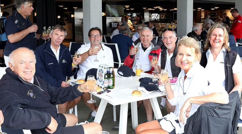 Greg Newton and his crew of Antipodes of Sydney enjoying the traditional breakfast before the fun begins... - photo © Alex McKinnon Photography